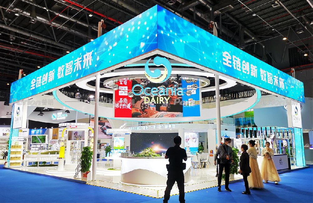 伊利-進博會展臺設計搭建